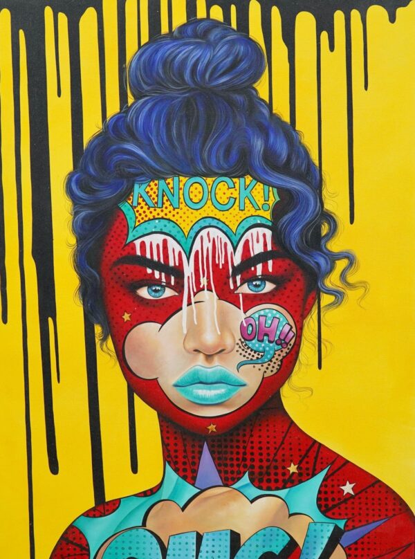 Mujer Pop Art – 90 X 120 cm Art Gallery Alpha House Gallery