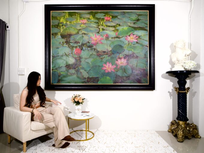 Nenúfares y Lotos II – 200 x 150 cm – Somchai Sawangsri Art Gallery Alpha House Gallery 2