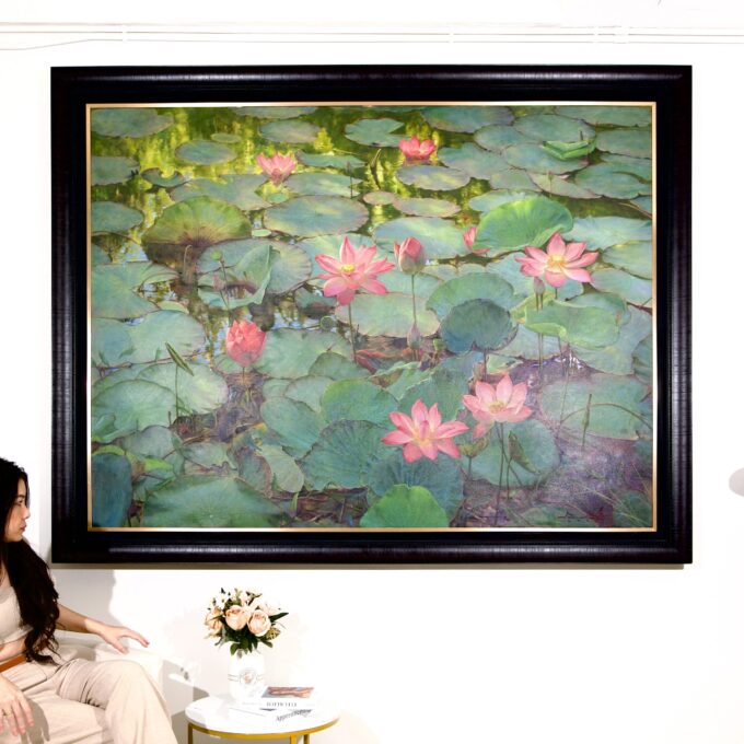 Nenúfares y Lotos II – 200 x 150 cm – Somchai Sawangsri Art Gallery Alpha House Gallery